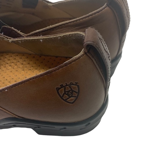 Ariat Women’s Brown Leather Slip On Clog Size 7.5 - Picture 5 of 11